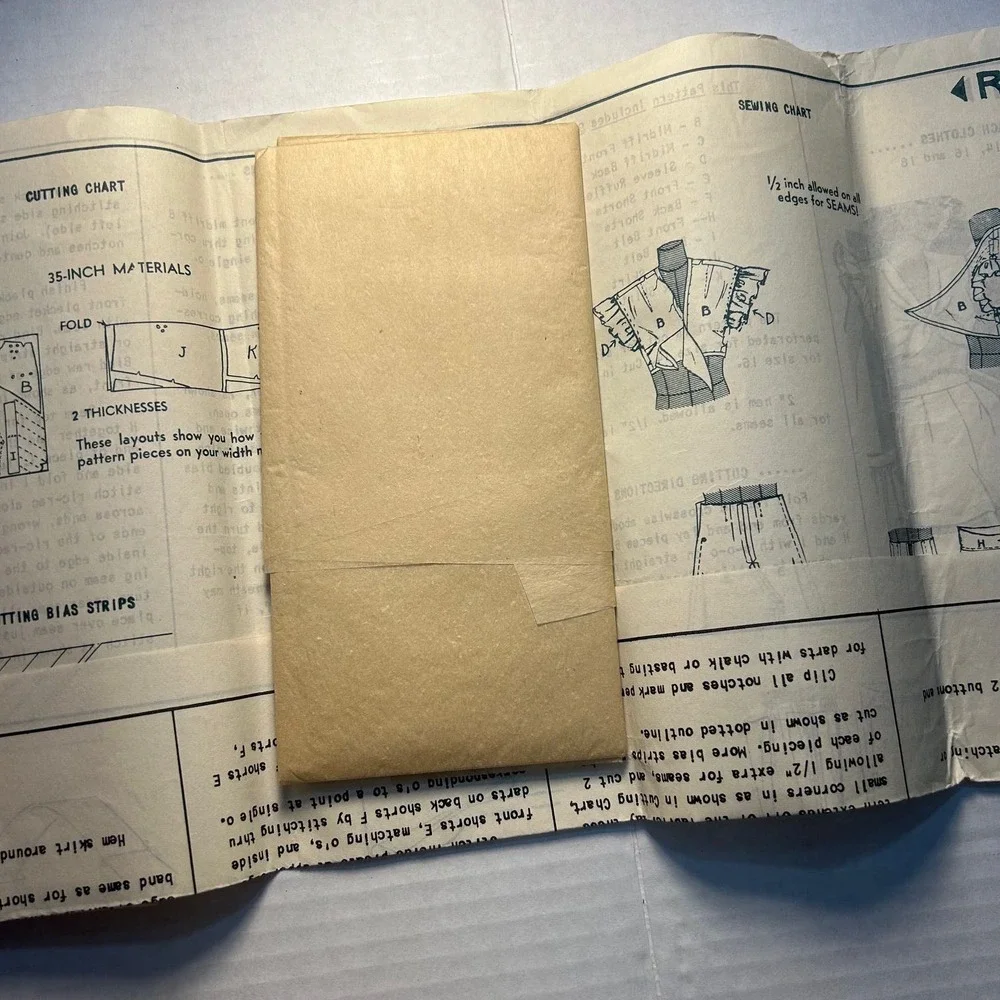 Mail Order Vintage 1960's? Pattern #K2561 Beach Clothes Sizes‎ 14, 16 & 18